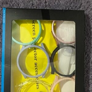 Colorful Silicone Watch Bezel Covers - Mint, Lavender, Pink, Black, Clear